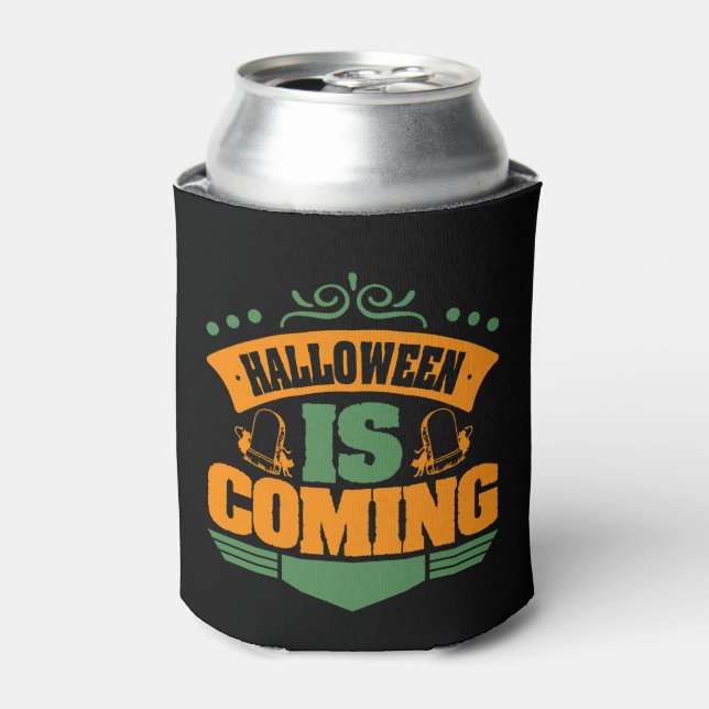 Porta-lata Halloween Está Chegando (Can Front)