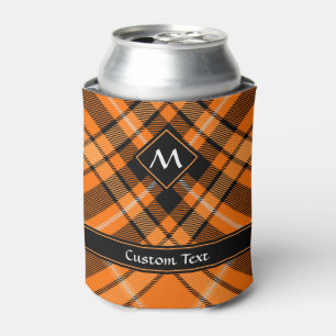 Porta-lata Halloween Orange Tartan