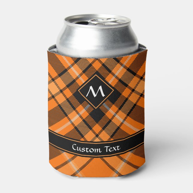 Porta-lata Halloween Orange Tartan (Can Front)