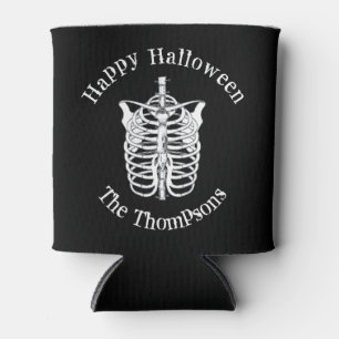 Porta-lata Halloween Spooky Skeleton assustador X Ray Bones