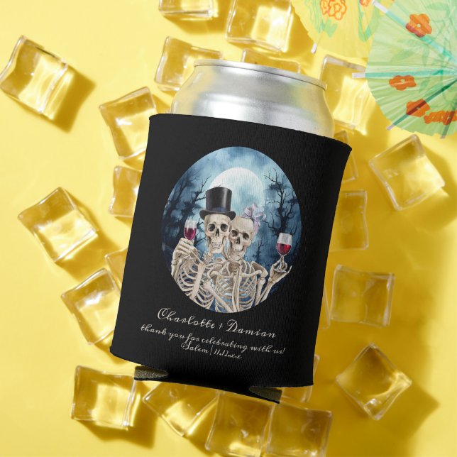 Porta-lata Hallowen Gothic Skulls Tarot O Casamento Dos Amant (Verão in situ)