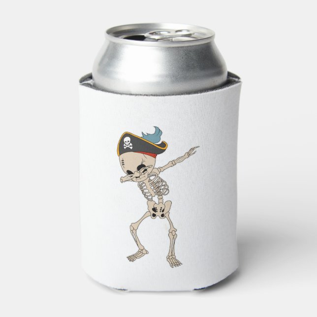 Porta-lata Hallowen Skeleton Pirate Dab (Can Front)