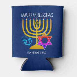 Porta-lata Hanukkah Blessings