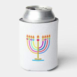 Porta-lata Hanukkah Menorah ilumina o símbolo do feriado