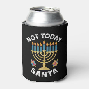 Porta-lata Hanukkah Não Hoje Papai Noel Judaico Chanukah