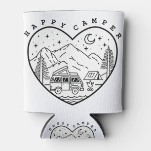 Porta-lata Happy Camper Doodle