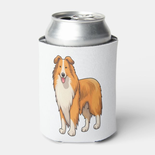 Porta-lata Happy Cartoon Rough Collie (Can Front)