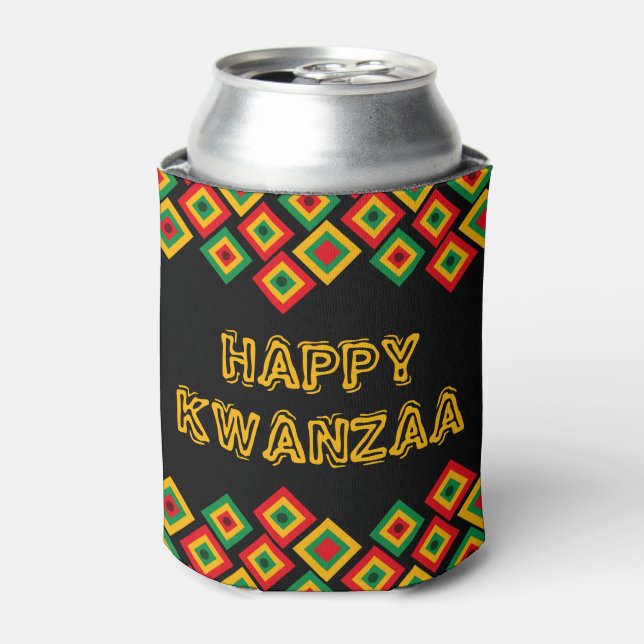 Porta-lata Happy KWANZAA (Can Front)