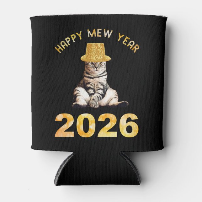 Porta-lata Happy Mew Year 2026 (Frente)