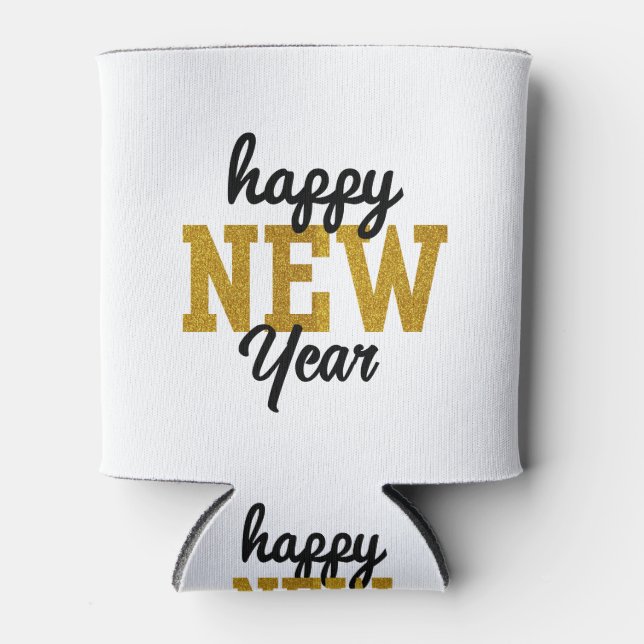 Porta-lata Happy New YearT-Shirt (Frente)
