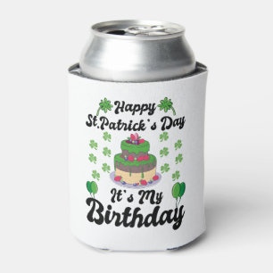 Porta-lata Happy St. Patrick's Day It's My Birthday