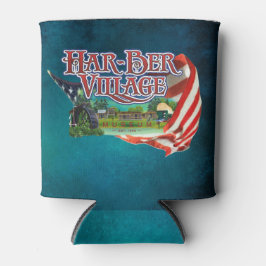 Porta-lata Har-Ber Village and flag Can Cooler2026
