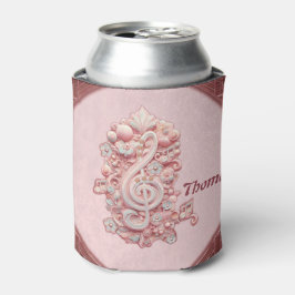 Porta-lata Harmonia a rosa, uma majestosa e estilizada clave