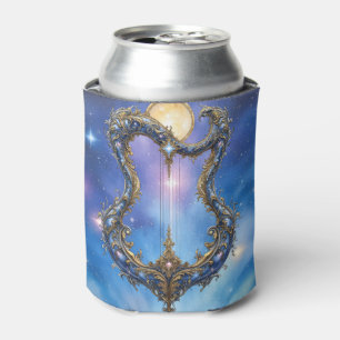 Porta-lata Harpa Celestial ao Luar – Arte de Fantasia Cósmica