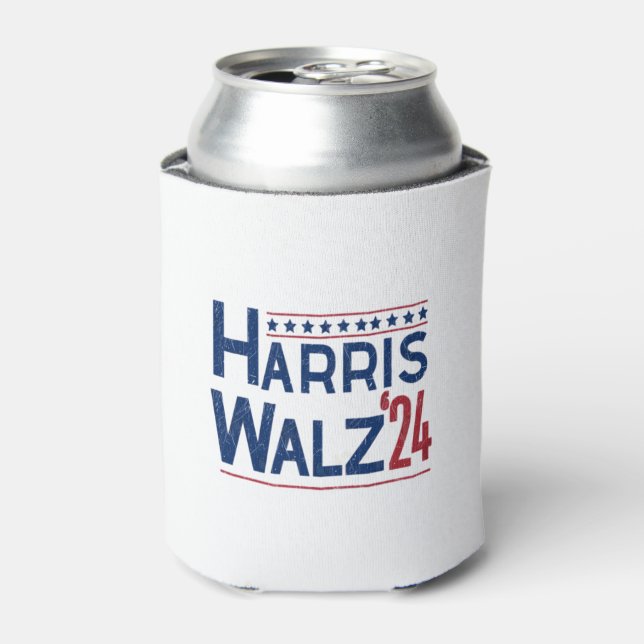 Porta-lata Harris e Walz 2024 Eleitoral Pairing (Can Front)
