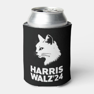 Porta-lata Harris Waltz Eleição 2024 Engraçado Gato Kamala Ti