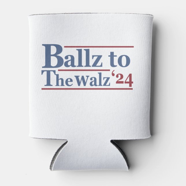 Porta-lata Harris Walz 2024 Eleição Kamala Tim Waltz América (Frente)