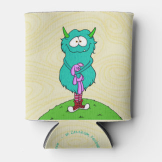 Porta-lata Harry, o monstro com citação, pode resfriar