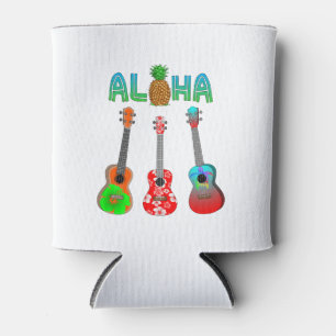 Porta-lata Hawaiian Ukulele Aloha Hawaii