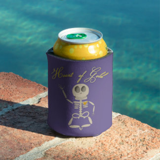 Porta-lata Heart of Gold Can Cooler