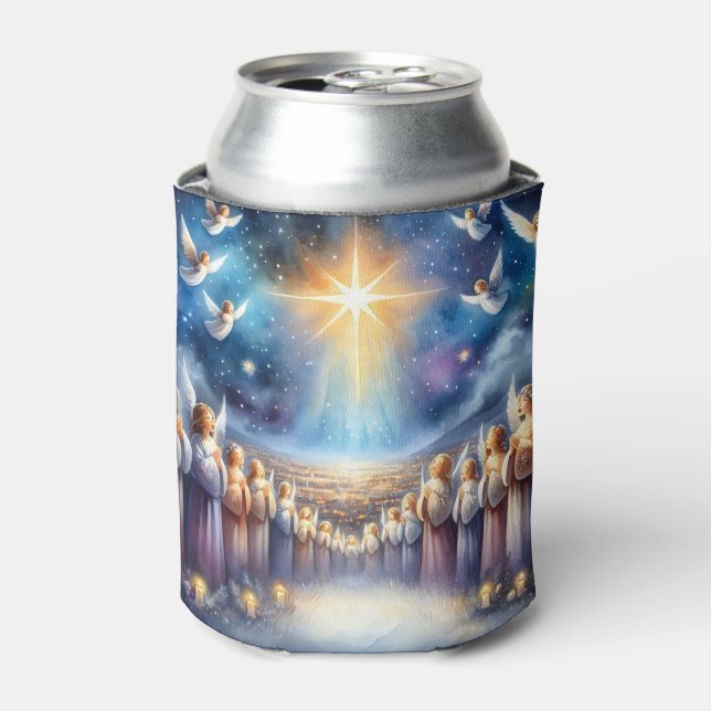 Porta-lata Heavenly Choir Under Star of Bethlehem (Can Front)