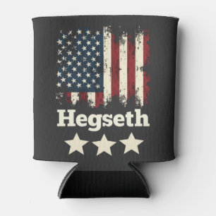 Porta-lata Hegseth Trump Administração American Flag