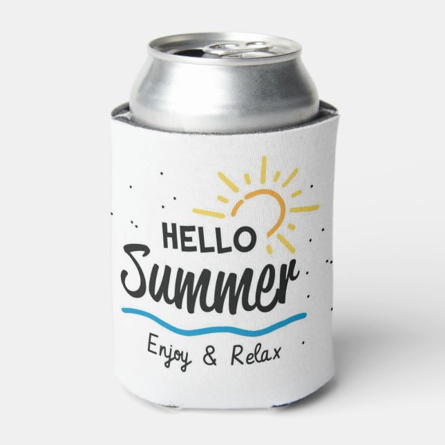 Porta-lata Hello Summer Can Cooler (Can Front)