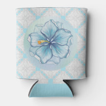 Hibiscus & lace TURQUOISE