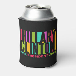 Porta-lata Hillary Clinton 2016 o monograma personalizado pod