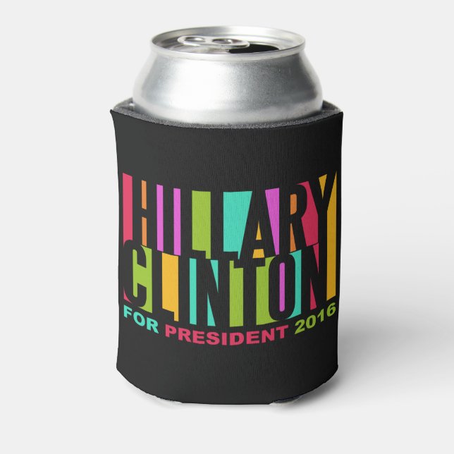 Porta-lata Hillary Clinton 2016 o monograma personalizado pod (Can Back)