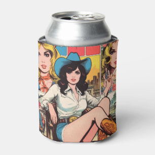 Porta-lata Histórias em quadrinhos Vintage Cowgirl