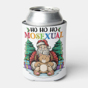 Porta-lata Ho Ho Ho Mossexual Papai Noel Gay LGBTQ Natal Gay 