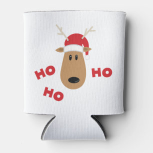Porta-lata Ho Ho Ho Reindeer