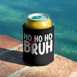 Porta-lata Ho Ho Irmão Natal Divertido Papai Noel Feriado