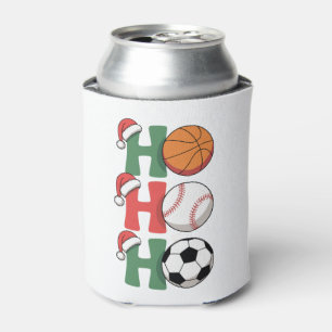 Porta-lata Ho Santa Natal Basquetebol Beisebol Futebol Natal