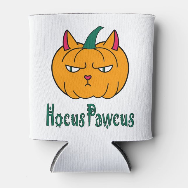 Porta-lata Hocus pawcus Halloween abóbora gengibre magia (Frente)