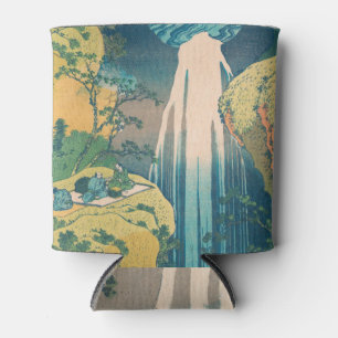 Porta-lata Hokusai Amida cai na cachoeira do Japão