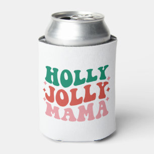 Porta-lata Holly Jolly Mama - Design de Férias Divertidas