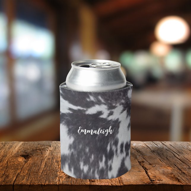 Porta-lata Holstein Cow Faux Leather Aspecto Natural (Criador carregado)