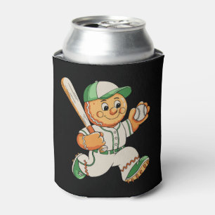 Porta-lata Homem de Biscoito de Gengibre Jogando Beisebol Nat
