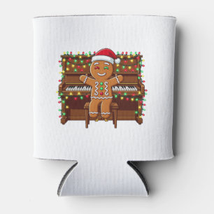 Porta-lata Homem de Biscoito Piano Tocador Natal Divertido