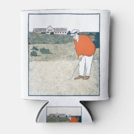 Porta-lata Homem jogando Golf por Edward Penfield.