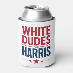 Porta-lata Homens Brancos Para a Eleição de Harris Kamala Har