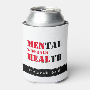 Porta-lata HOMENS DA Saúde Mental QUE FALAM A Escritura Pers