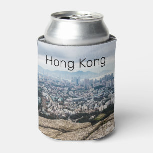 Porta-lata Hong Kong Lion Hill Skyline Panorama Souvenir