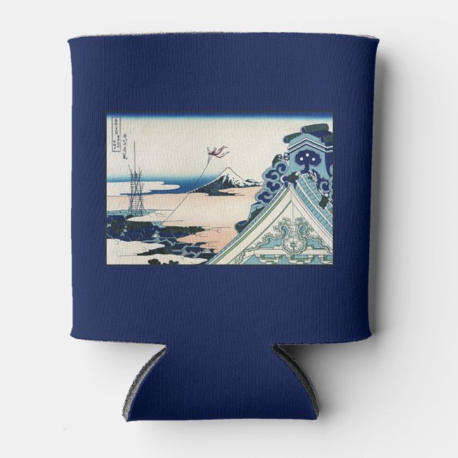 Porta-lata Honganji Temple Vista do Monte Fuji - Corte Japonê (Frente)