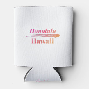 Porta-lata Honolulu Hawaii Low Poly