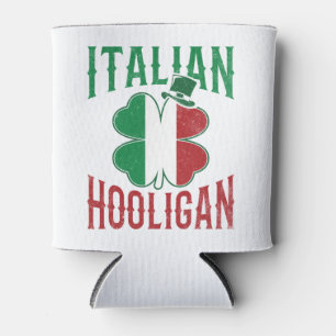 Porta-lata Hooligan Itália Bandeira Shamrock St Patricks