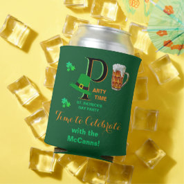 Porta-lata Hora do Dia de Patrick para celebrar