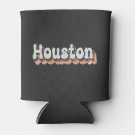 Porta-lata Houston Texas Chrome City Classic Art
